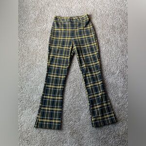 Black and Yellow Plaid Pants